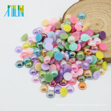 Hersteller Supply Mix Farbe Flach Runde Kleine Kunststoff Mabe Perlen Perlen
